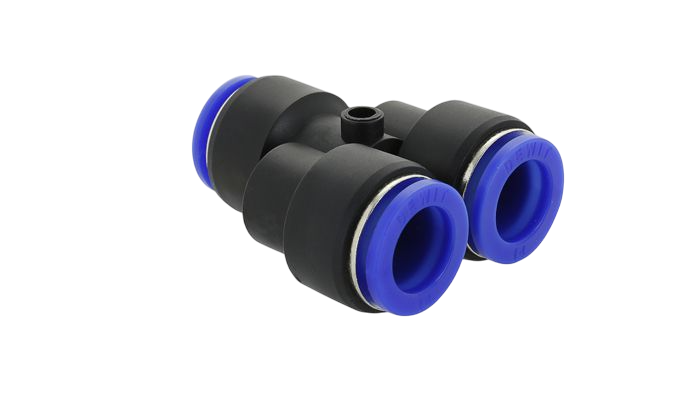 Conexión plástica métrica union (Y) Tubos neumática Push In - Configura sus Medidas