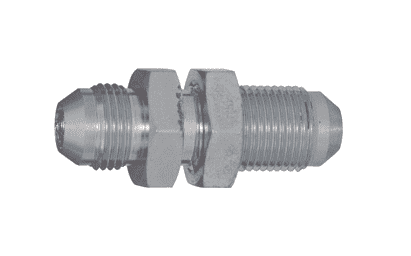 Adaptador Hidráulico Serie 2700LN - Unión Macho JIC 37º x Macho JIC 37º Pasamuros con Tuercas — foto de producto