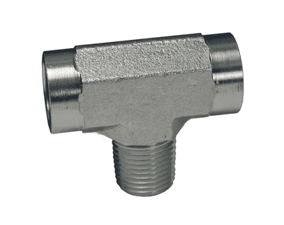 Adaptador Hidráulico Serie 5604 - Tee de Ramificación Hembra NPTF x Macho NPTF x Hembra NPTF — foto de producto