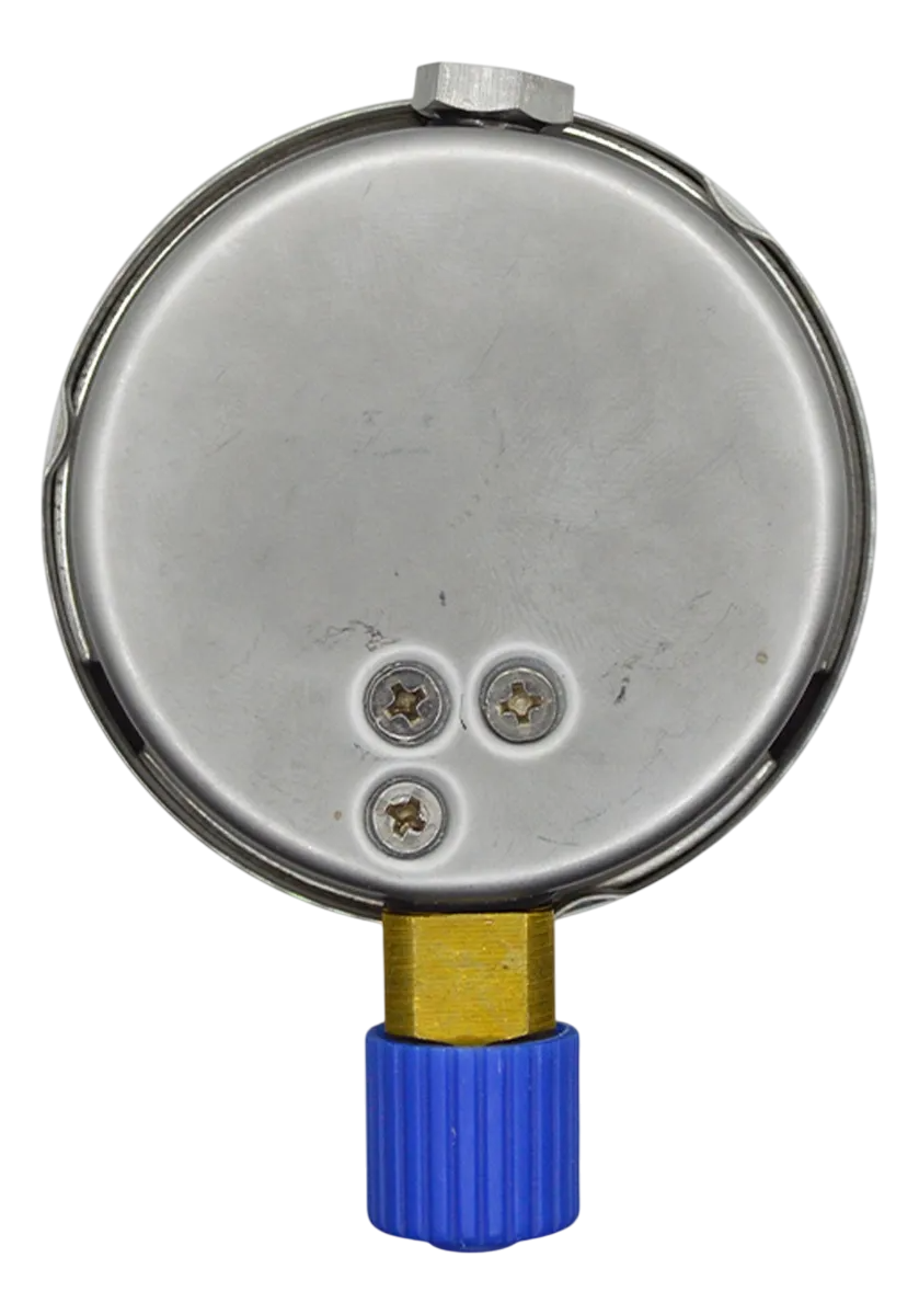 Manometro Industrial Inferior Módelo 2000CB/Caratula 63mm Seco, Caja Acero Inoxidable - Configurable Rangos de Presión