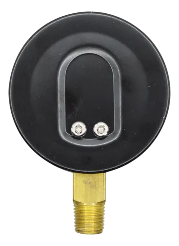 Manometro Industrial Inferior Módelo 11/Caratula 51mm Seco, Caja Lámina de acero esmaltado negro - Configurable Rangos de Presión