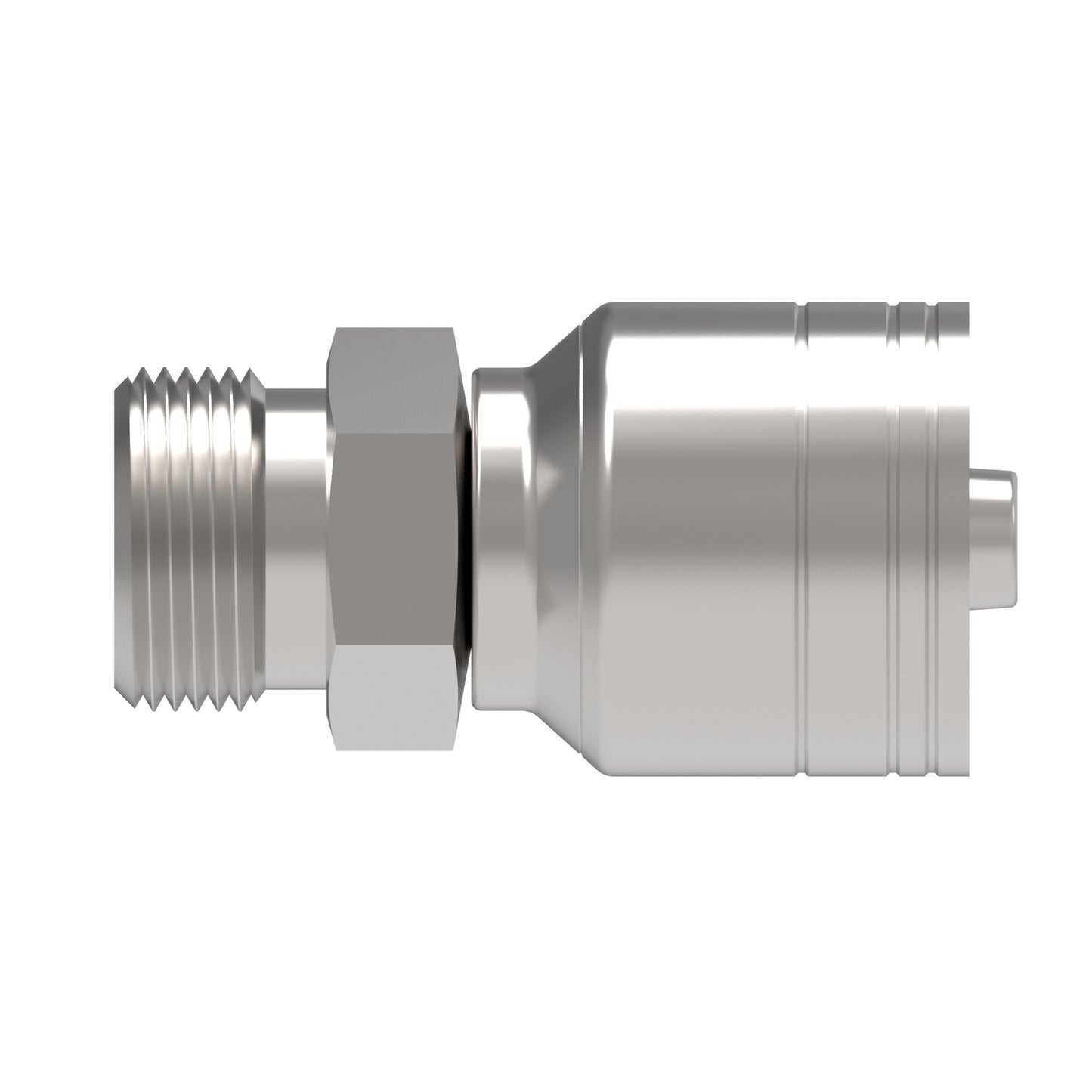 Serie 1A*DK*-Conexión Recta Hidráulica Prensable macho 24° servicio ligero (Variaciones de Diámetro y Conexión de Manguera)