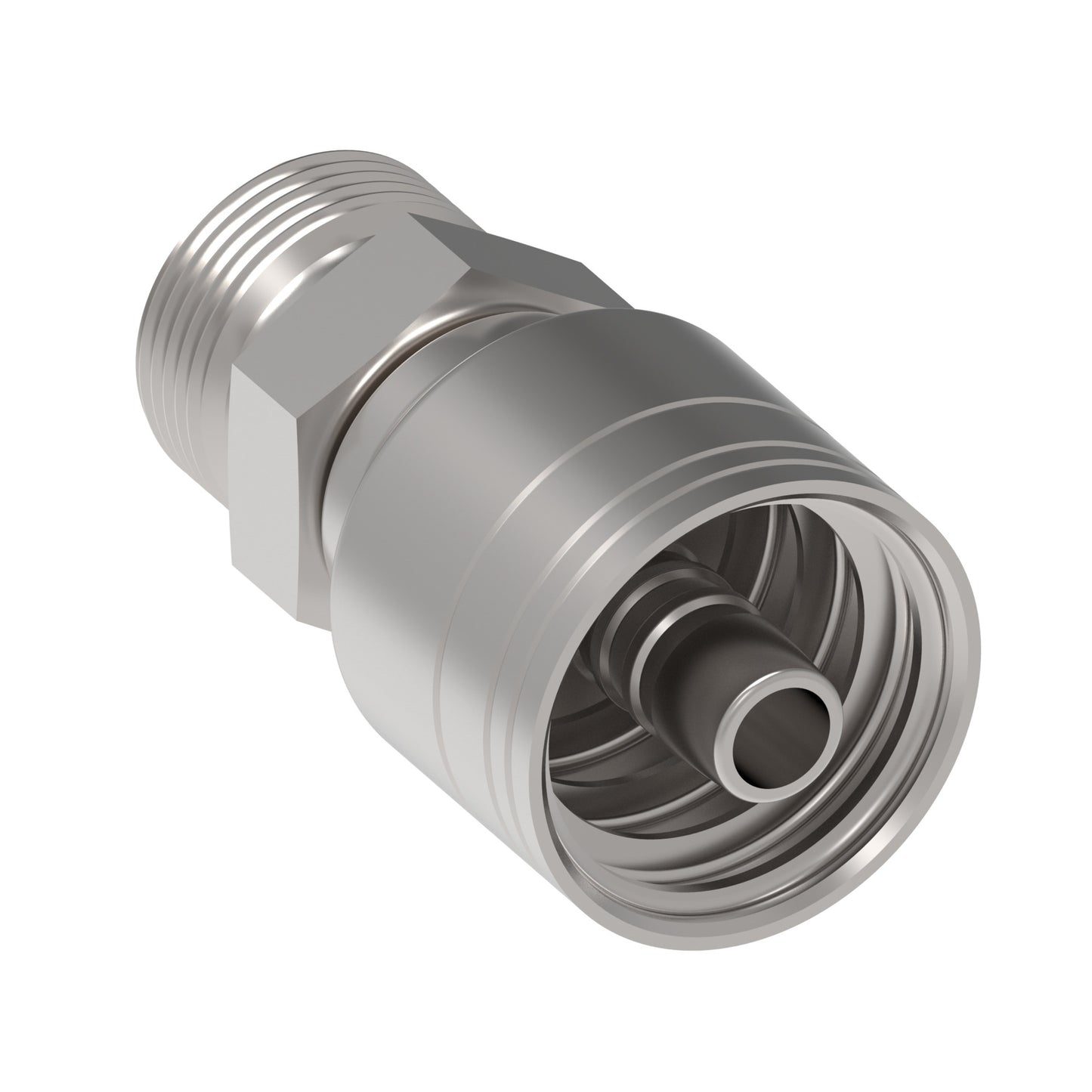 Serie 1A*DK*-Conexión Recta Hidráulica Prensable macho 24° servicio ligero (Variaciones de Diámetro y Conexión de Manguera)