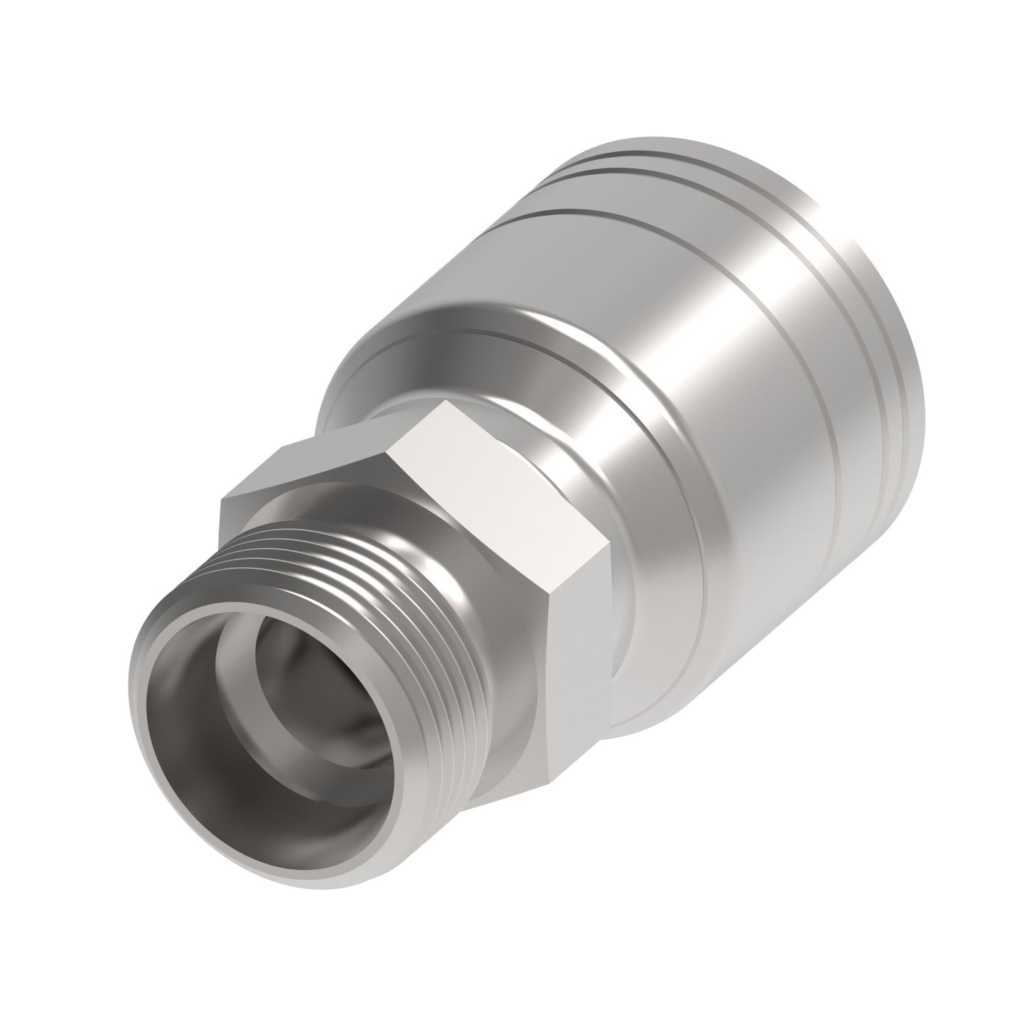 Serie 1A*DK*-Conexión Recta Hidráulica Prensable macho 24° servicio ligero (Variaciones de Diámetro y Conexión de Manguera)