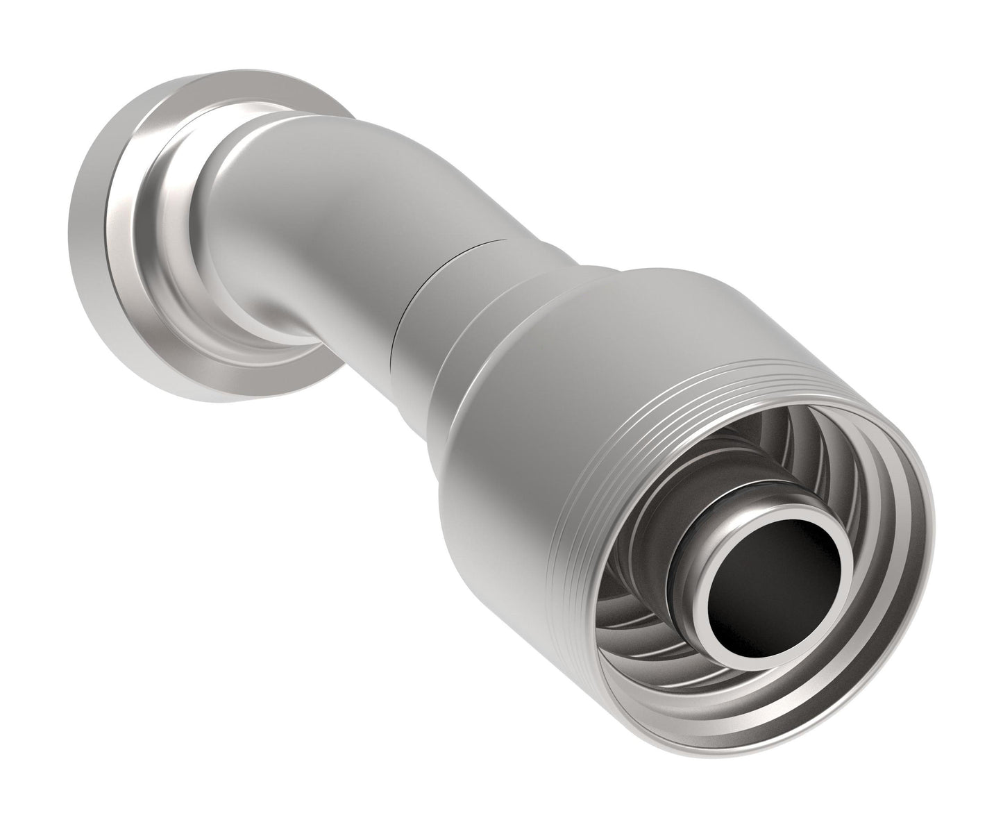 Danfoss 6S Series Crimp Hose Fittings CAT Flange 30 Elbow 6SXXCTF20 (LEFT)