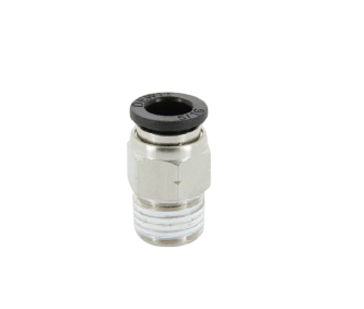 Conexión plástica neumática recta macho hexagonal (Cuerda NPT) - Configura sus Medidas en pulgadas