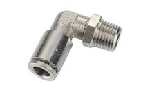 Conexión metalica neumática codo macho (Cuerda NPT) - Configura sus Medidas en pulgadas