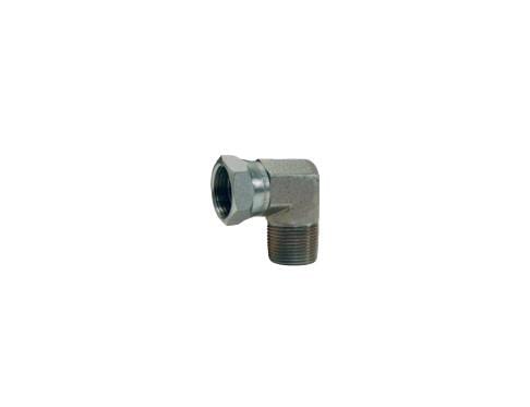 SKU:1501-4-4 Adaptador hidráulico codo 90° hembra giratoria NPSM 1/4" X macho NPT 1/4"Marca Dixon   5000 psi  Marca Dixon