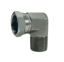 Adaptador Hidráulico Serie 1501 - Codo 90º Macho NPTF x Hembra NPSM Giratoria — foto de producto