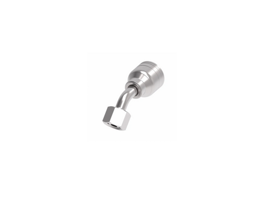 SKU: 1A12DLA8 Conexión hidraulica 45°prensable hembra DIN M22X1.5 X 1/2" Ø  Marca Aeroquip