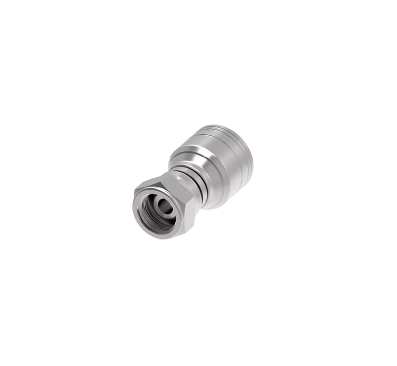 SKU: 1A6BF6 Conexión recta hidráulica prensable hembra BSPP 3/8" X 3/8" Ø tamaño rayal-06  Marca Aeroquip