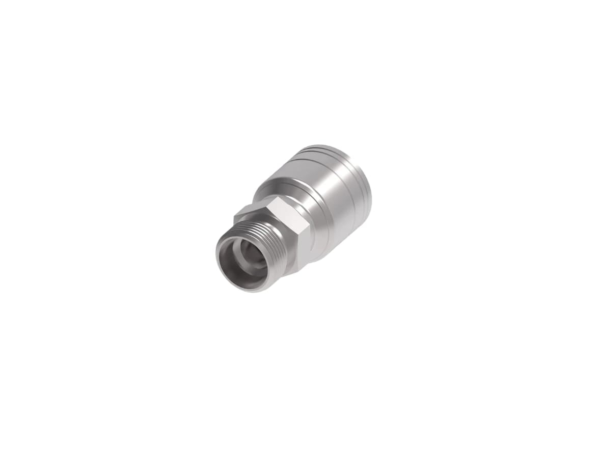 SKU: 1AA12DK8 Conexión recta hidráulica prensable hembra DIN M22X1.5 X 1/2" Ø tamaño rayal-08  Marca Aeroquip