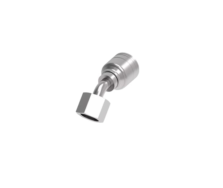 SKU:1A8DSA6 Conexión hidráulica prensable codo 45° hembra DIN M20X1.5 X 3/8" Ø tamaño rayal -06 Marca Aeroquip