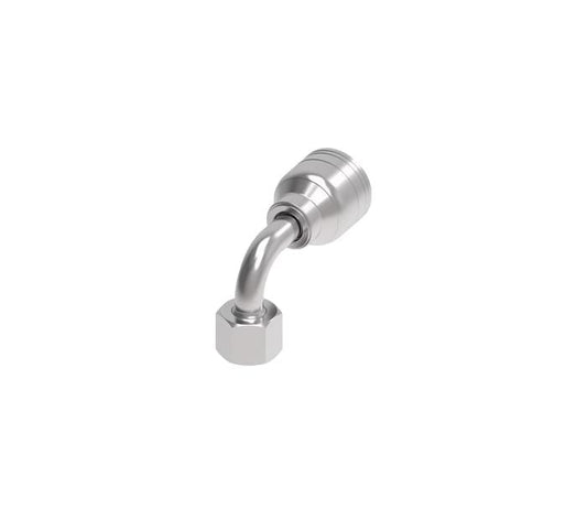 SKU:1A20DSB12 Conexión hidraulica prensable codo 90°  hembra DIN M36X2 X 3/4" Ø tamaño rayal -12 Marca Aeroquip