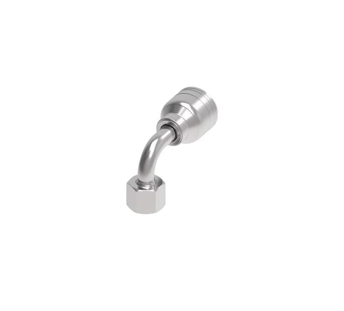 SKU:1A8DSB6 Conexión hidráulica prensable codo 90° hembra DIN M20X1.5 X 3/8" Ø tamaño rayal -06 Marca Aeroquip