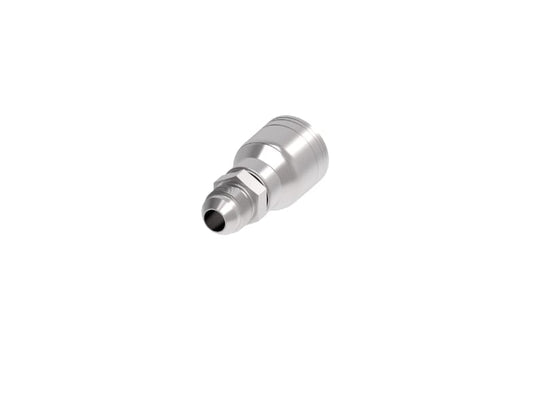 SKU: 1AA6MJ6 Conexión recta hidráulica prensable macho JIC 3/8" X 3/8" Ø tamaño rayal-06 para manguera de 3/8"