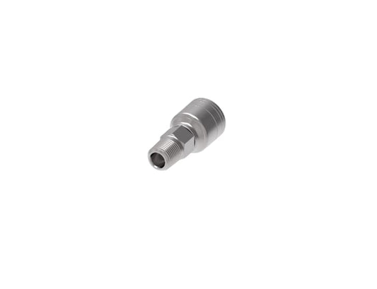 SKU: 1AA4MP4 Conexión recta hidráulica prensable macho NPT 1/4" X 1/4" Ø tamaño rayal-04 Marca Aeroquip