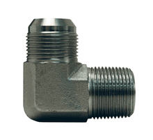 Adaptador Hidráulico Serie 2501 - Codo 90º Macho JIC 37º x Macho NPTF — foto de producto