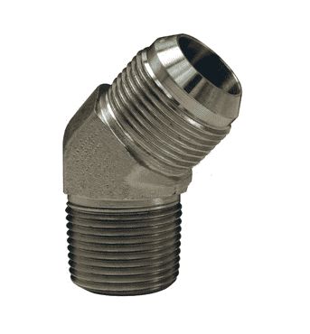 Adaptador Hidráulico Serie 2503 - Codo 45º Macho JIC 37º x Macho NPTF — foto de producto