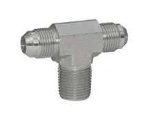 Adaptador Hidráulico Serie 2601 - Tee de Ramificación Macho JIC 37º x Macho JIC 37º x Macho NPTF — foto de producto