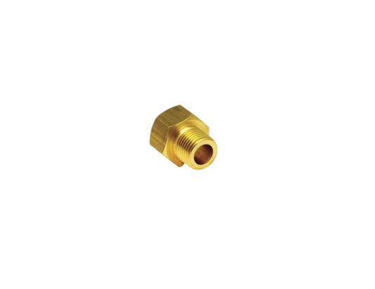 SKU: 48W-06-04 Adaptador recto industrial 3/8" hembra SAE 45° asiento invertido a macho NPT de 1/4" Marca Nacobre