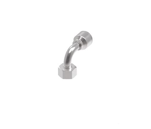 SKU: 4S32DSB20 Conexión hidráulica prensable 4S, 4 espirales codo 90° hembra DIN M52X2 X 1-1/4" Ø tamaño rayal -20