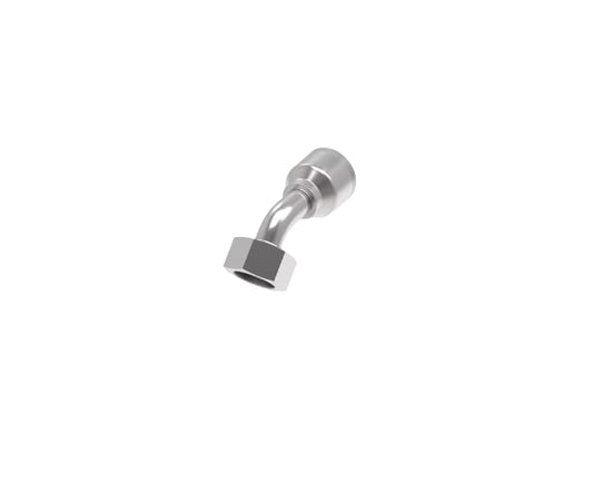 SKU:4S20DSA12 Conexión hidraulica prensable codo 45°  hembra DIN M36X2 X 3/4" Ø tamaño rayal -12 Marca Aeroquip