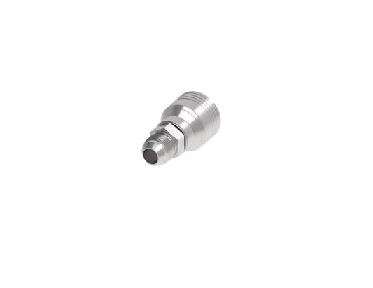 SKU: 4SA6MJ6 Conexión hidráulica prensable recta 4S, 4 espirales macho JIC 3/8" X 3/8" Ø tamaño rayal -06  Marca Aeroquip