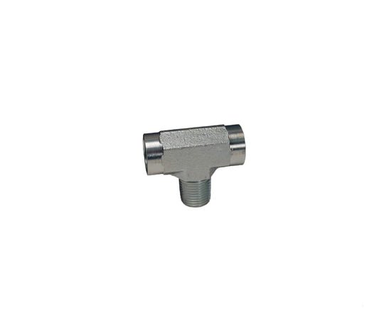 SKU 5604-4Adaptador hidráulico tee macho central hembra NPT 1/4" X macho NPT 1/4" X hembra NPT 1/4" (1/4”-18) 5000 psi Marca Dixon