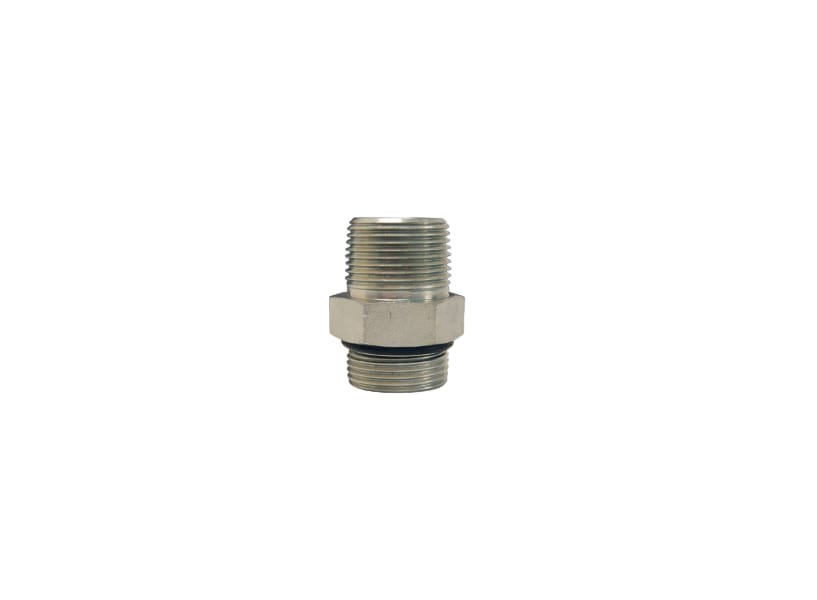 SKU 6401-12-12 Adaptador hidráulico recto macho ORB 3/4" X macho NPT 3/4" 4000 psi Marca Dixon