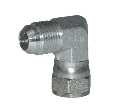 Adaptador Hidráulico Serie 6500 - Codo 90º Macho JIC 37º x Hembra JIC 37º Giratoria — render Dixon