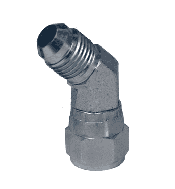 Adaptador Hidráulico Serie 6502 - Codo 45º Macho JIC 37º x Hembra JIC 37º Giratoria — render Dixon