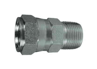 Adaptador Hidráulico Serie 6505 - Hembra JIC 37º Giratoria x Macho NPTF — render Dixon
