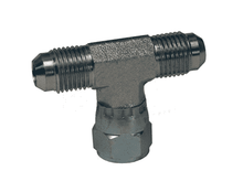 Adaptador Hidráulico Serie 6600 - Tee de Ramificación Macho JIC 37º x Macho JIC 37º x Hembra JIC 37º Giratoria — render Dixon