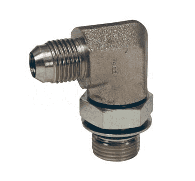 Adaptador Hidráulico Serie B3801 - Codo 90º Macho JIC 37º x Macho BSPP — render Dixon