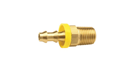 SKU: 2720608C Conexión recta Laton industrial Push-On macho NPT 1/2" X 3/8" Ø  Marca Dixon