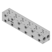 Manifold Hidráulico DAMAN Aluminio 6 Estaciones CETOP 5 - Rosca SAE