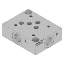 Sub-base Hidráulica DAMAN Individual Aluminio CETOP 5 - Rosca SAE