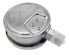 Manometro Industrial Inferior Módelo 2000SS/Caratula 63mm Seco, Caja Acero Inoxidable - Configurable Rangos de Presión