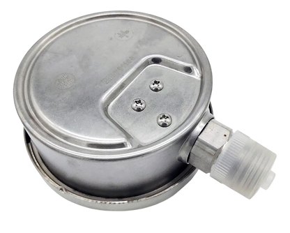 Manometro Industrial Inferior Módelo 2000SS/Caratula 63mm Seco, Caja Acero Inoxidable - Configurable Rangos de Presión