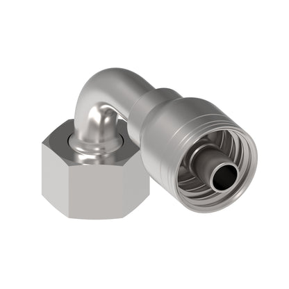 Serie 1A*DSB*-Conexión Hidráulica Prensable Codo 90°Hembra giratoria DKO, servicio pesado (Configuraciones de Diámetro y Conexión de Manguera)