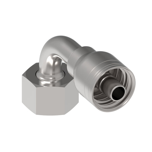 Serie 1A*DSB*-Conexión Hidráulica Prensable Codo 90°Hembra giratoria DKO, servicio pesado (Configuraciones de Diámetro y Conexión de Manguera)