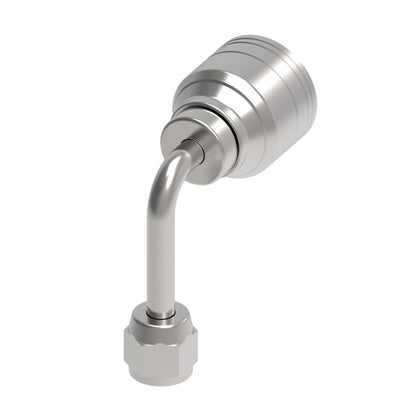 Serie 1AA*FJC*-Conexión Hidráulica Prensable Codo 90° Largo Hembra JIC (Configuraciónes de Tamaño de Rosca y Diámetro de Manguera)