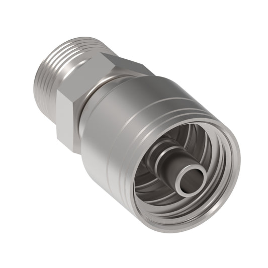 Serie 1A*DK*-Conexión Recta Hidráulica Prensable macho 24° servicio ligero (Variaciones de Diámetro y Conexión de Manguera)
