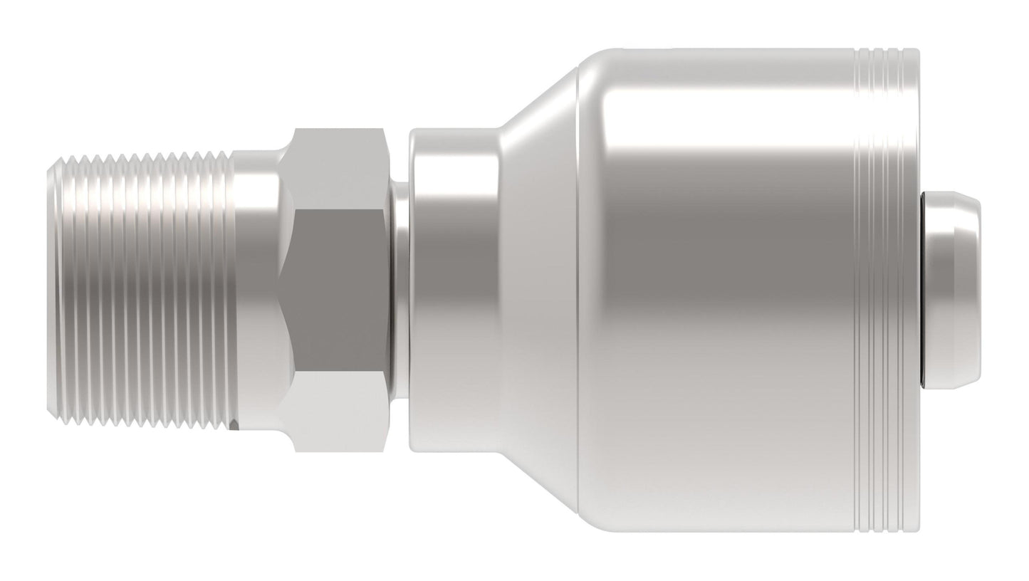 Recta — Danfoss 4S Series Crimp Hose Fittings Male BSPT Straight 4SXXBT12 (CENTER)