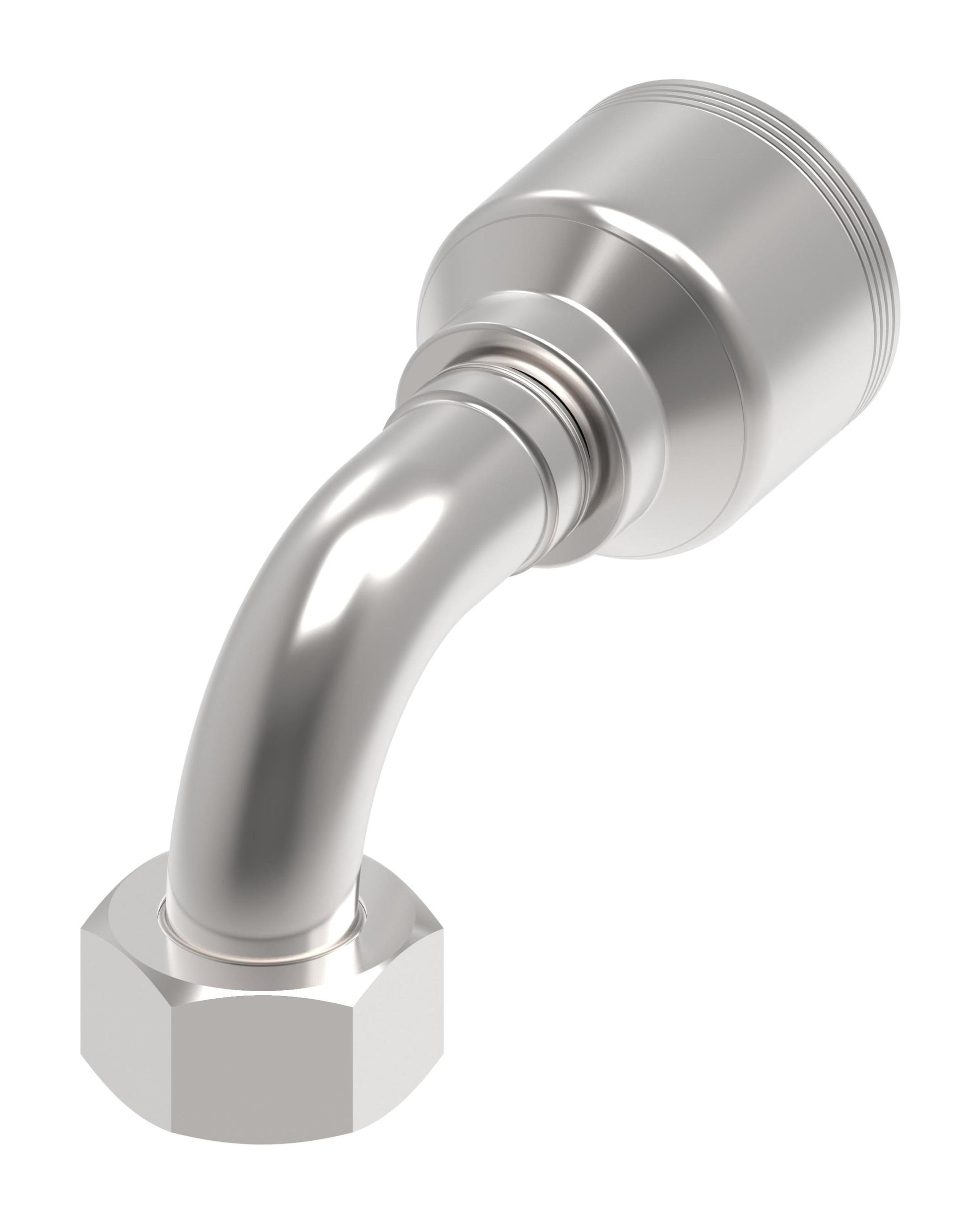 Codo 90° — Danfoss 4S Series Crimp Hose Fittings Female Swivel DIN 24 Seat 90 Elbow 4SXXDLB12 (RIGHT)