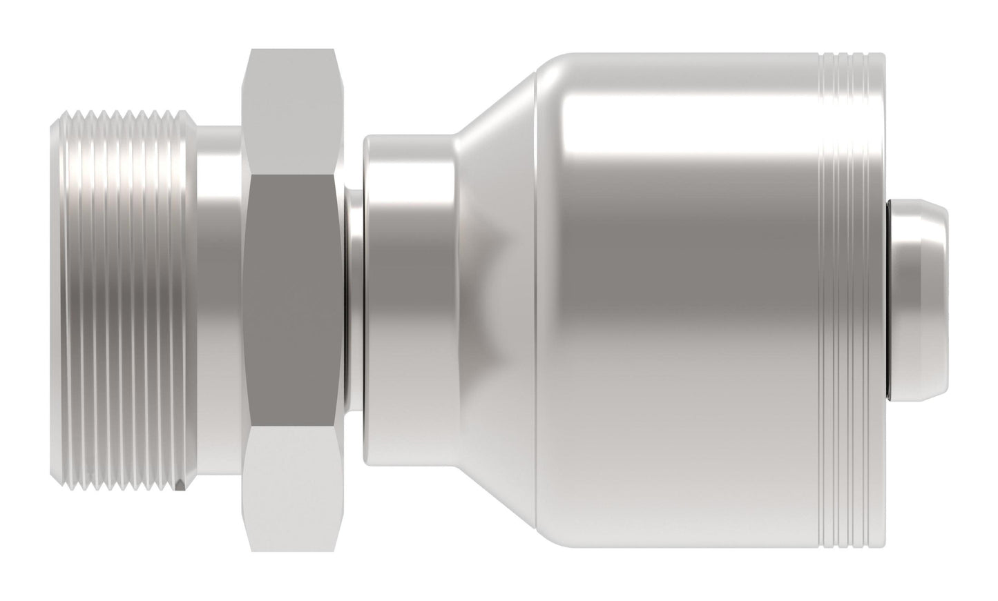 Recta — Danfoss 4S Series Crimp Hose Fittings Male DIN 24 Seat 4SXXEK12 (CENTER)