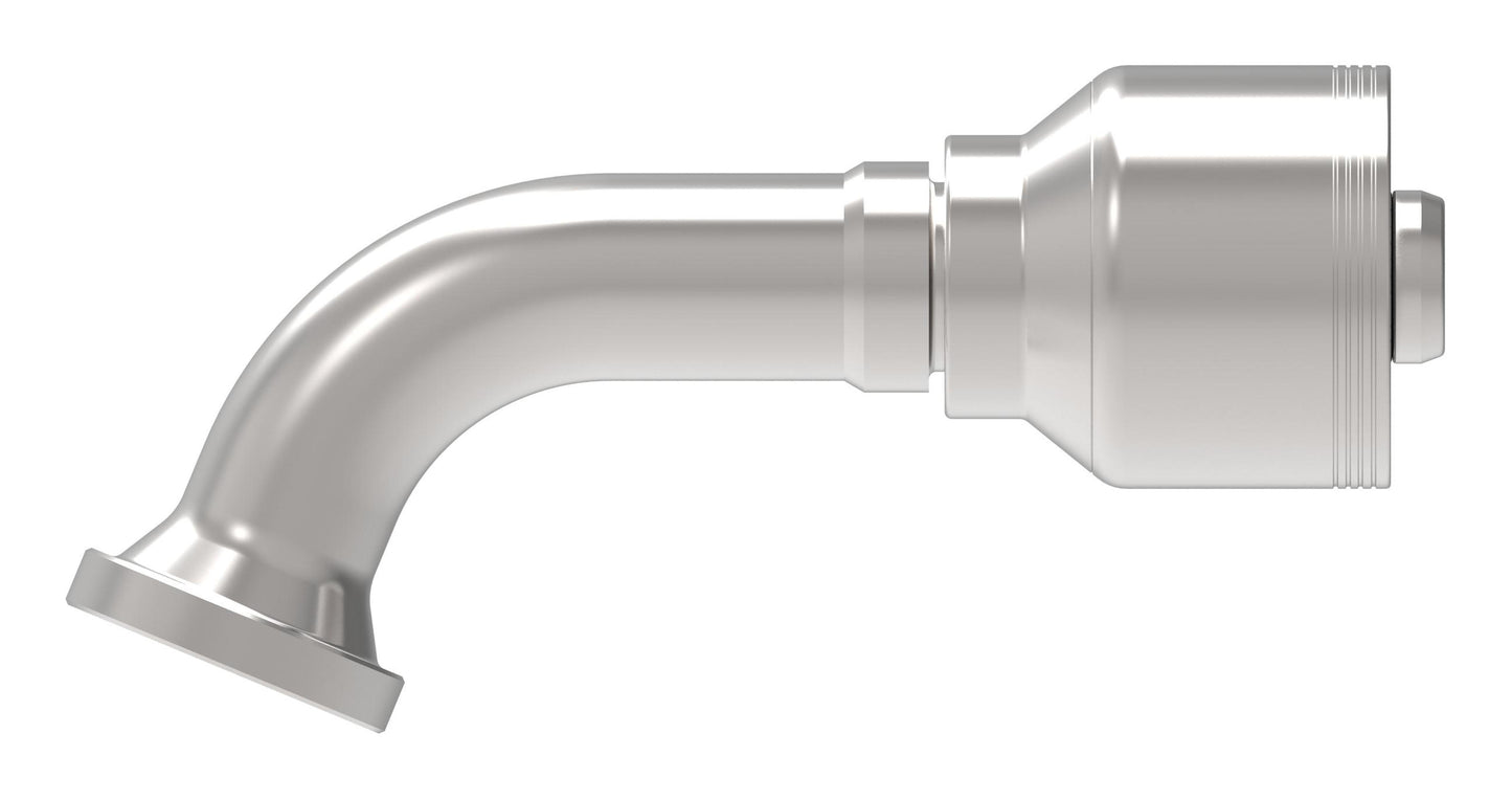 Brida codo 67.5° Código 61 SAE - 3000 psi para manguera de 4 espirales serie 4S - Configura sus Medidas