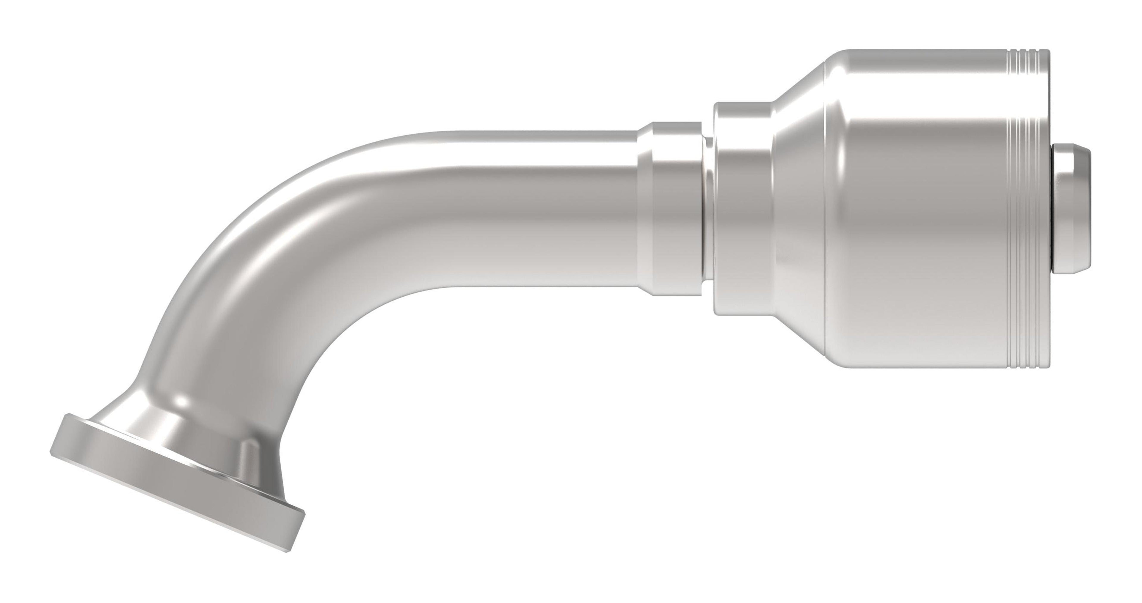 Brida codo 67.5° Código 61 SAE - 3000 psi para manguera de 4 espirales serie 4S - Configura sus Medidas