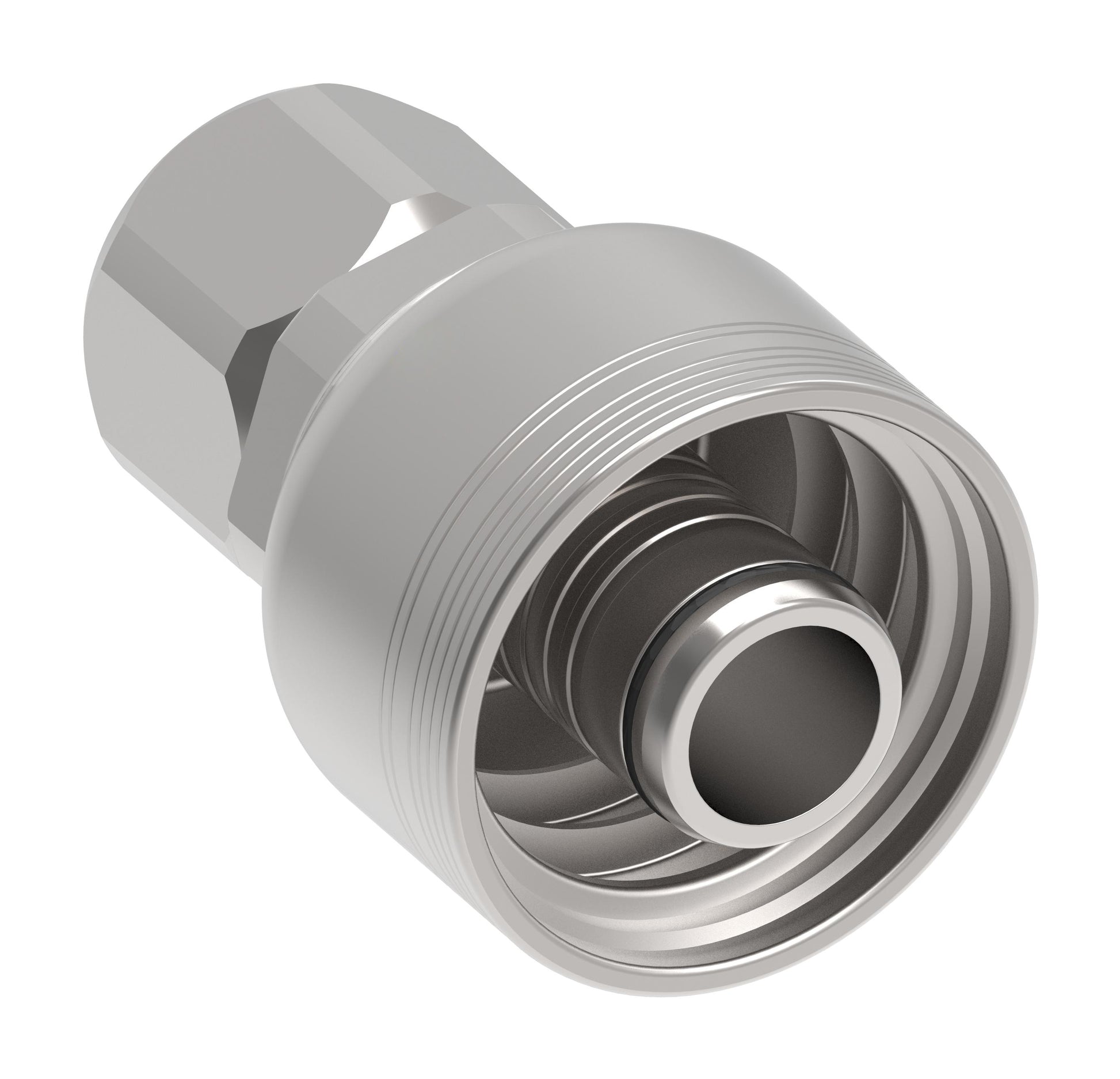 Danfoss 6S Series Crimp Hose Fittings Female JIC/37 Swivel 6SAXXFJ16 (LEFT)
